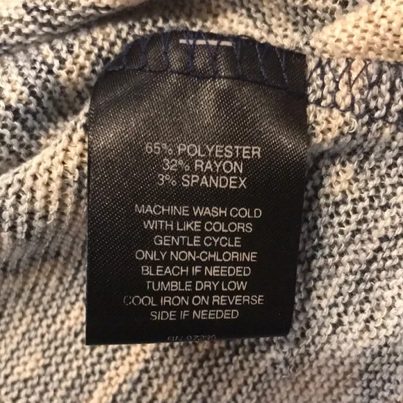 Signature Studio Woman 1X Aztec Crochet Fringe Top 3/4 Sleeve Geometric Boho - Picture 3 of 15